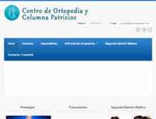 Tablet Screenshot of columnatenerife.com